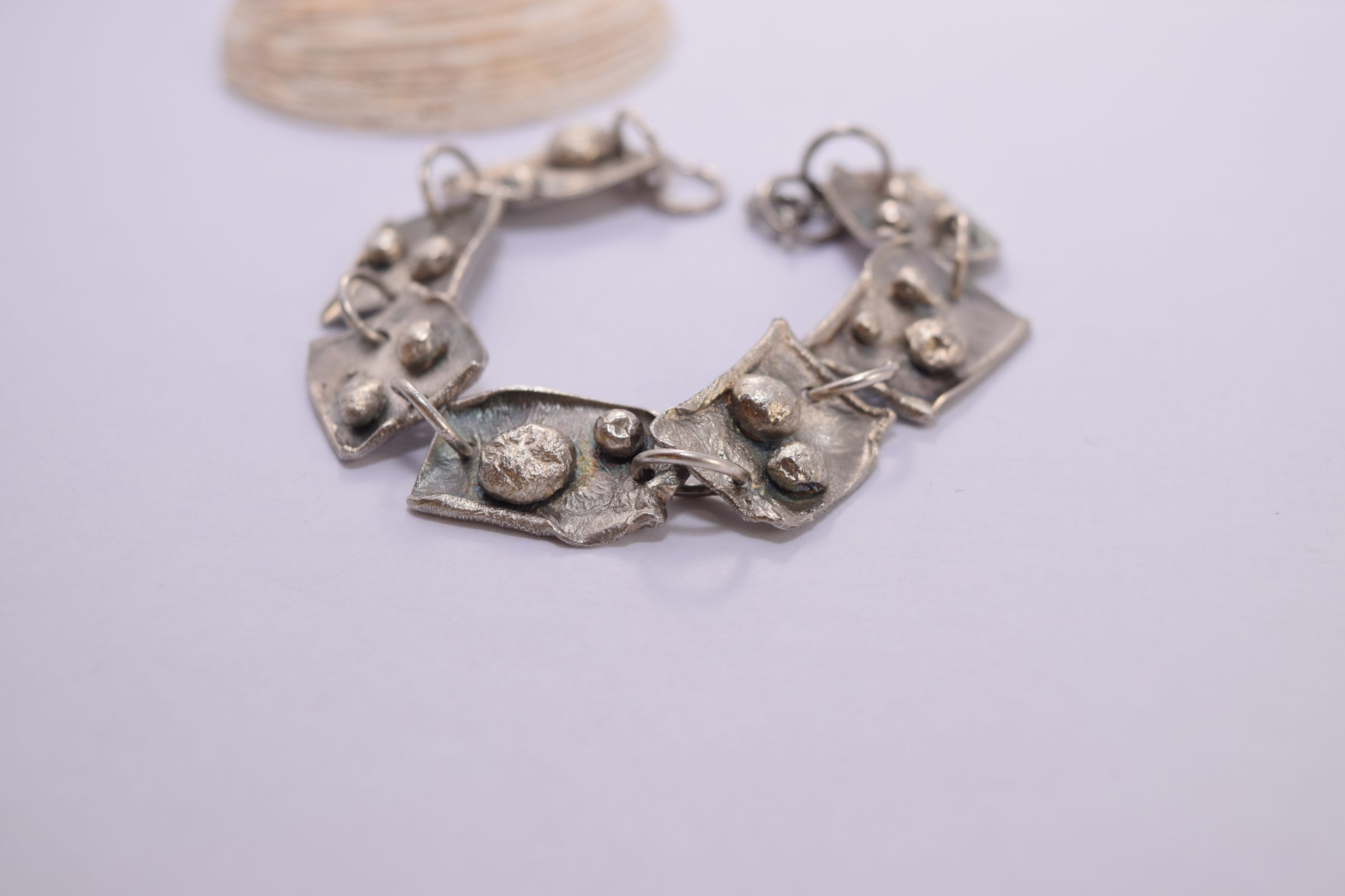 BR06. Reticulated oxidised bracelet - Image 2