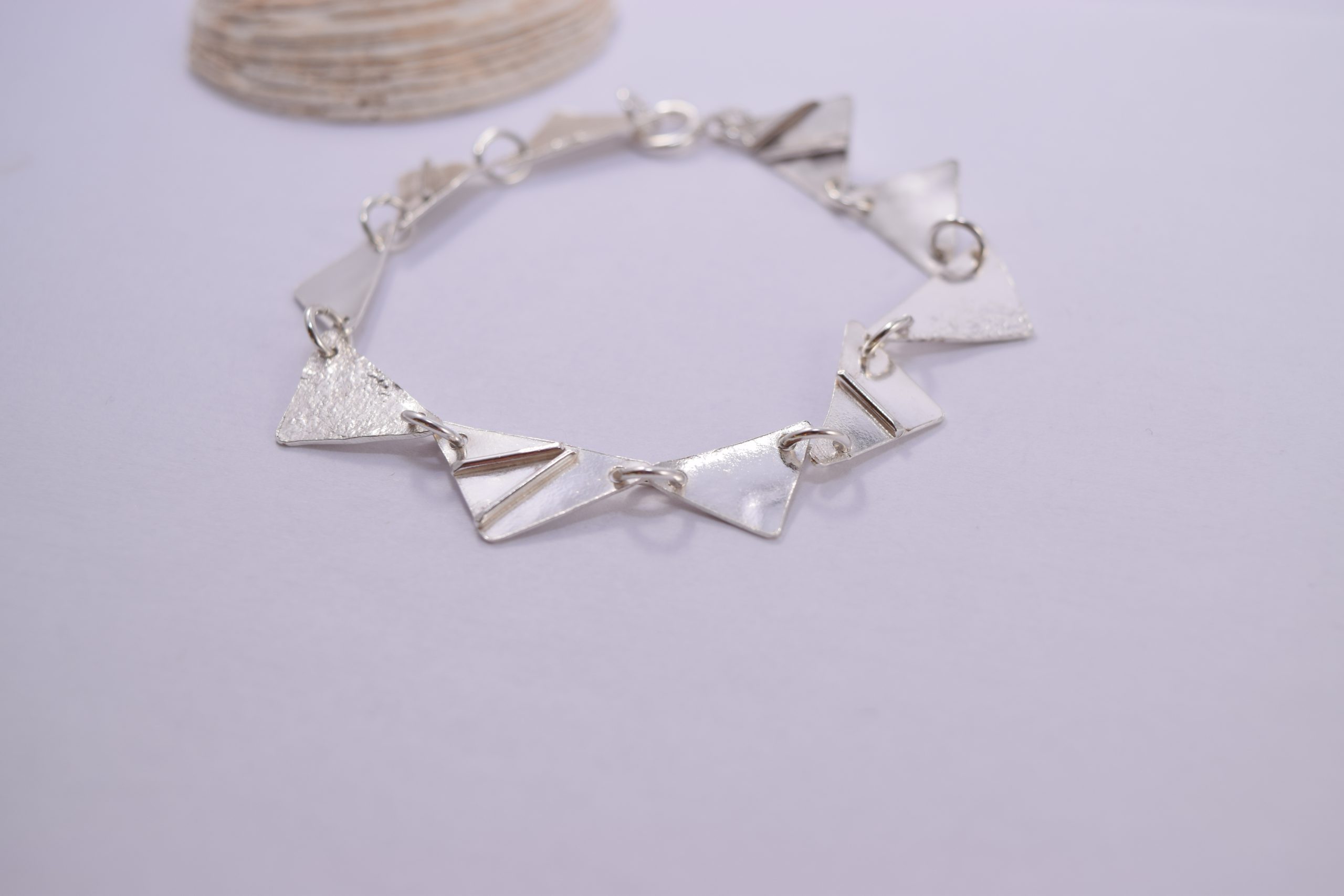 BR05. Silver bunting bracelet - Image 2
