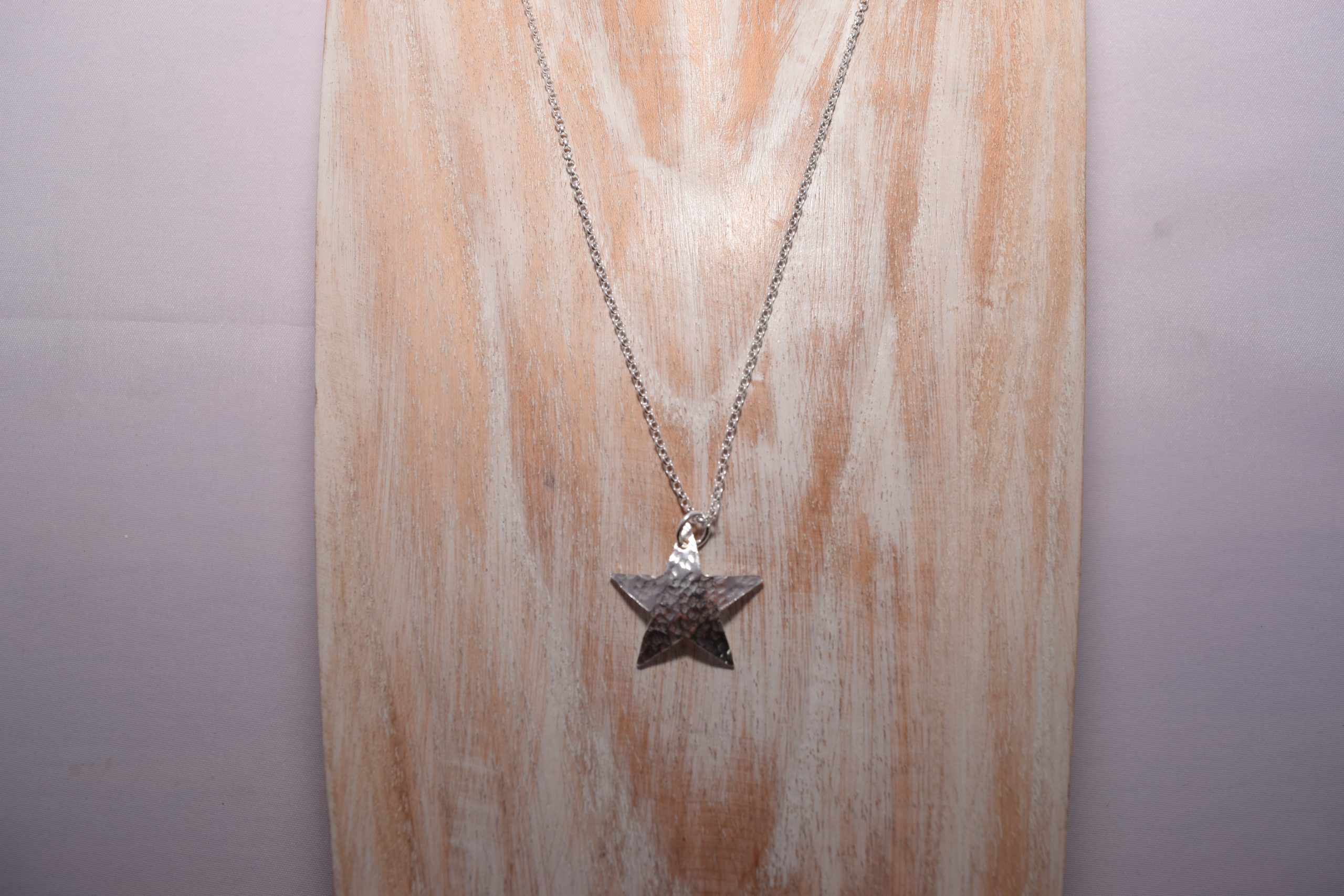 NP35. Hammered silver star pendant - Image 3