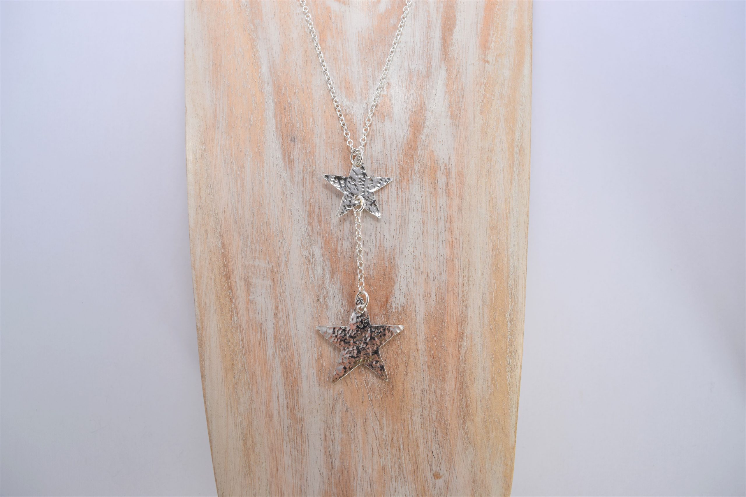 NP18. Double hammered star pendant - Image 3