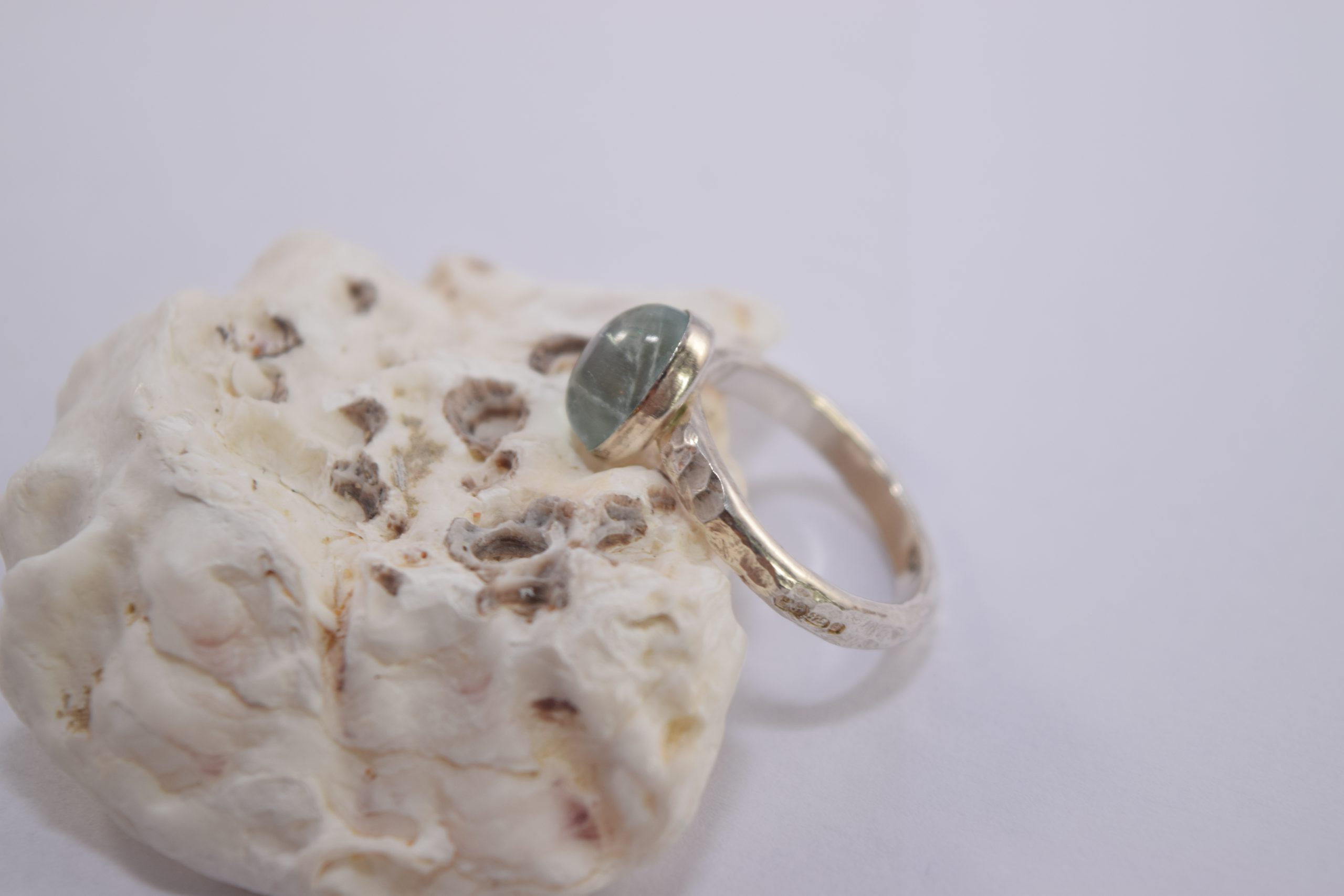 R12. Aquamarine silver ring - Image 2