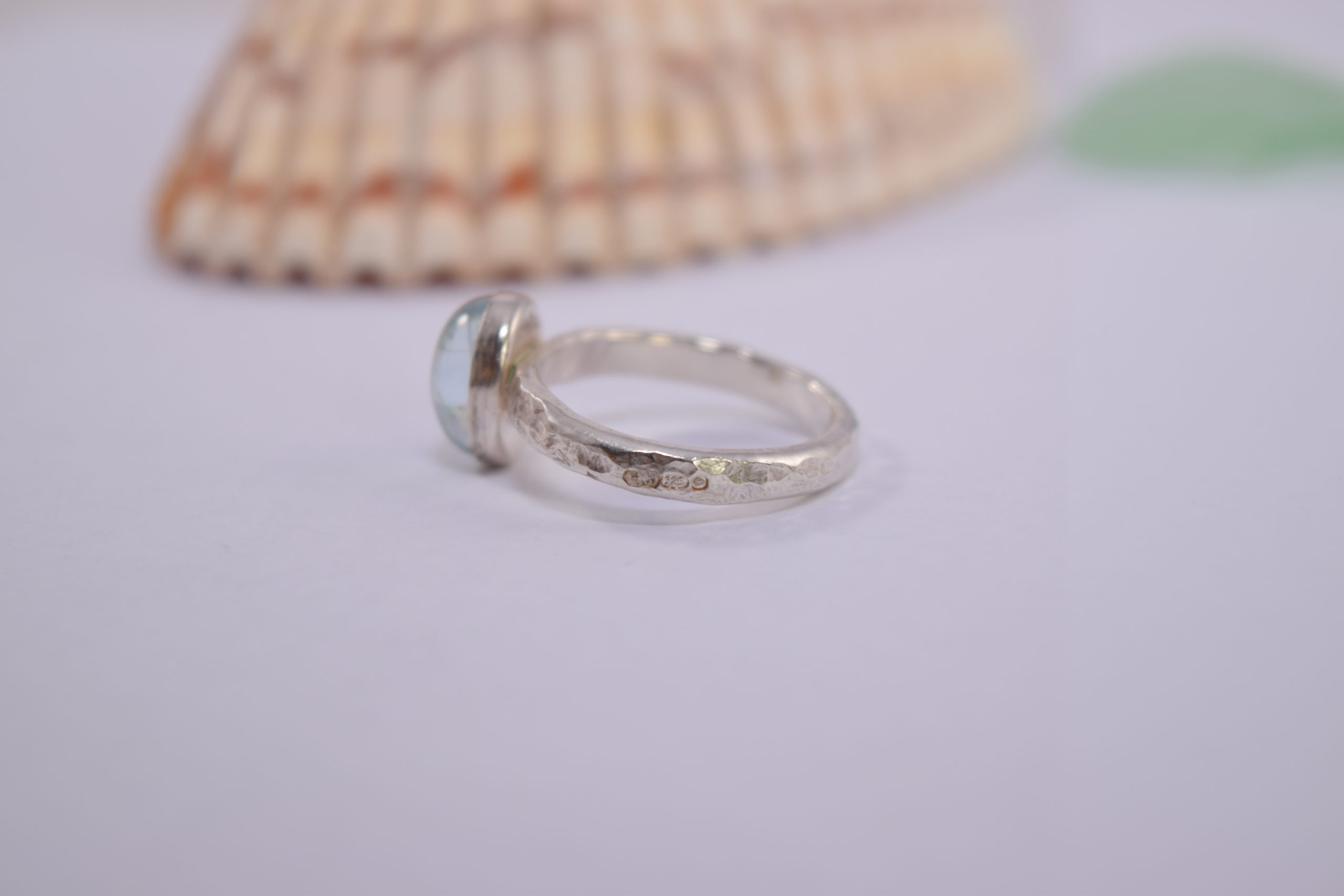 R12. Aquamarine silver ring - Image 3