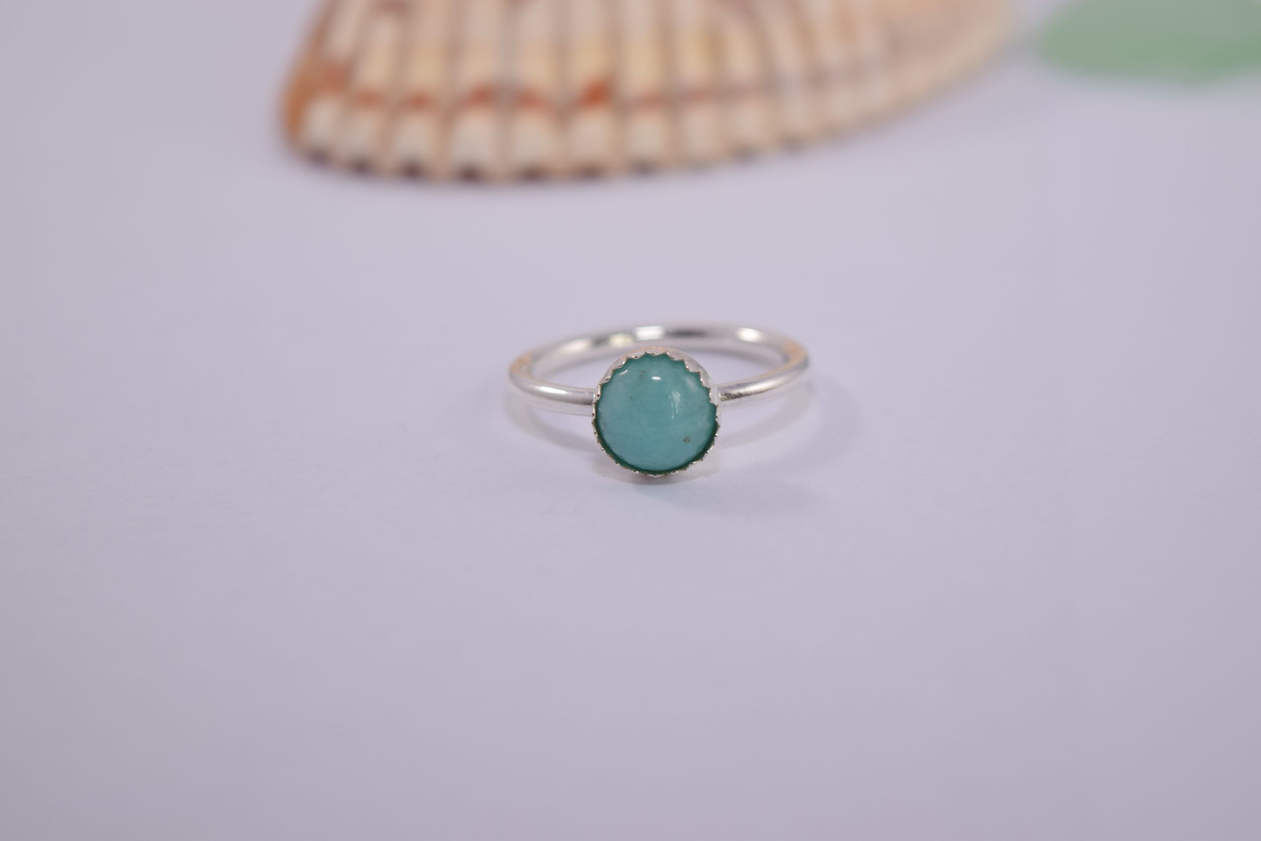 R13. Amazonite silver ring - Image 3