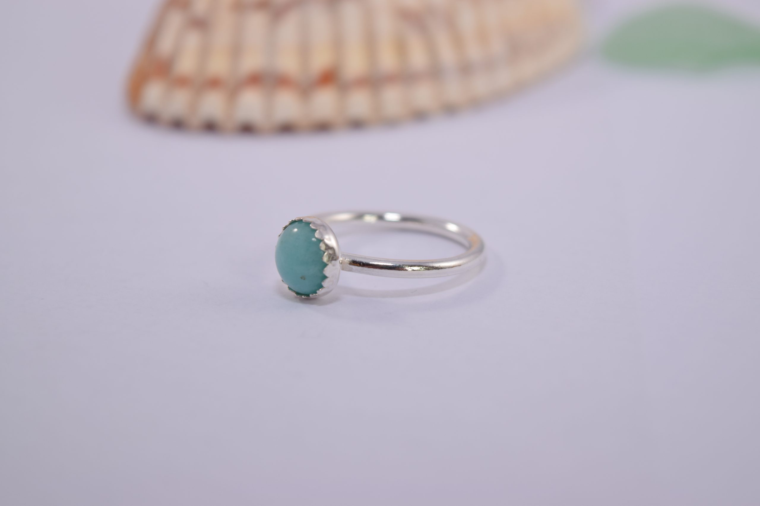 R13. Amazonite silver ring - Image 4