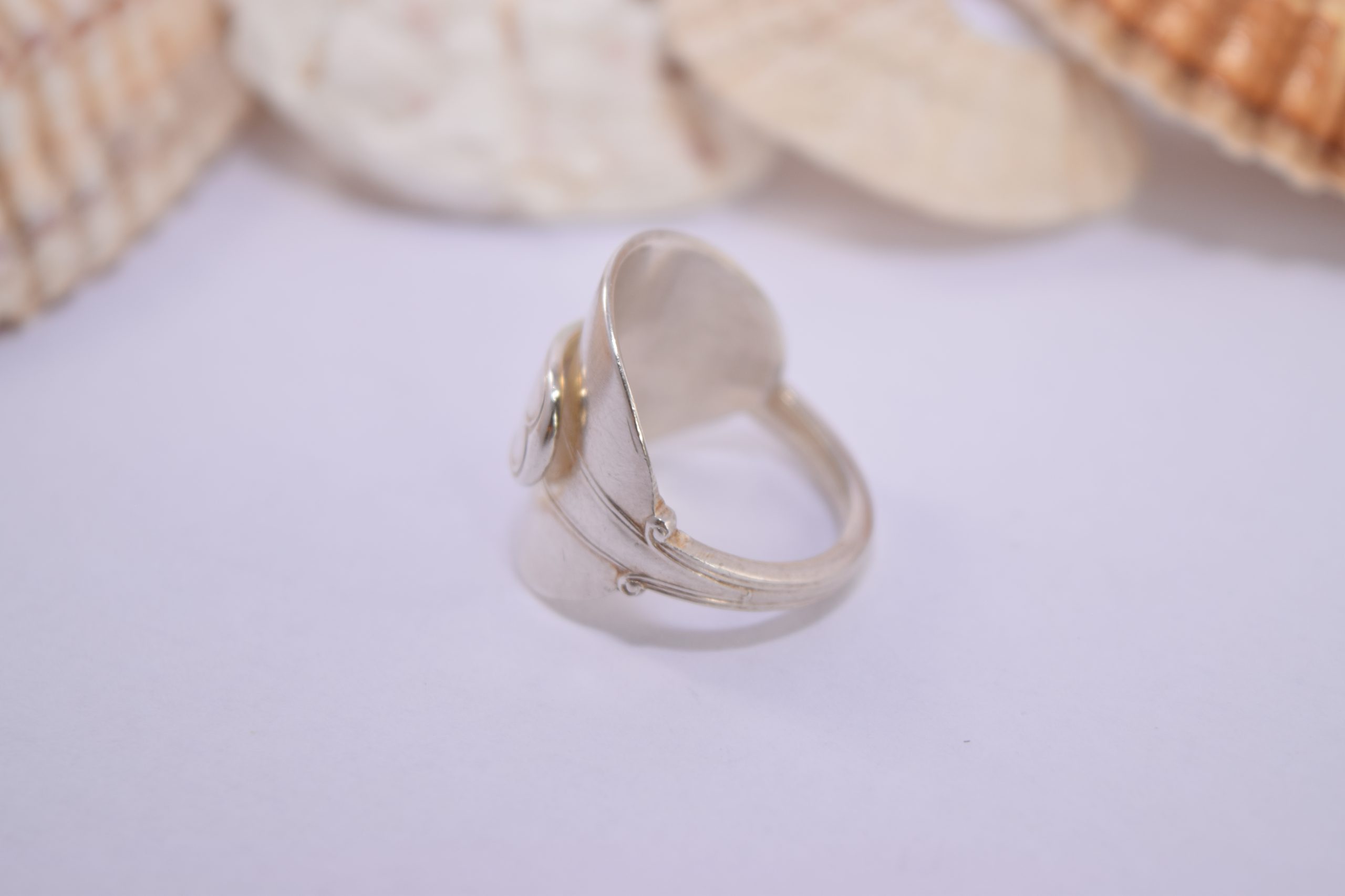 R23. Silver teaspoon ring - Image 3