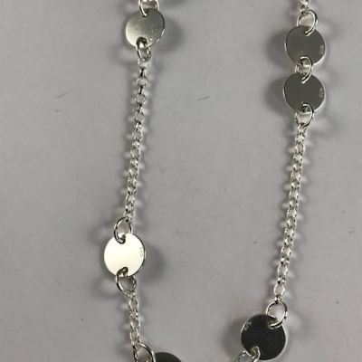 NP39. Silver Circles Necklace