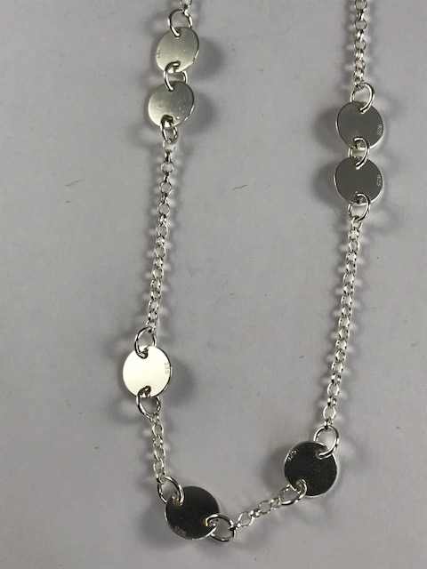 NP39. Silver Circles Necklace